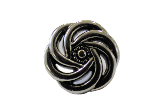 Silver Pinwheel Shank Buttons 