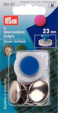 Prym Metal Cover Button with Tool 23mm 4pc