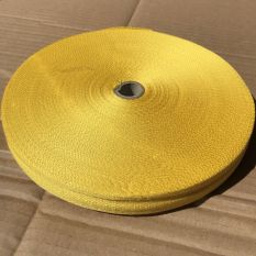 Acrylic Webbing Binding Tape - Yellow 25mm