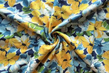 Lady McElroy Canary Sky - Crepe Jersey Faulty Remnant 0.9M