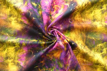 Deadstock Designer 498 - Cotton Indian Batik Canvas Chambray