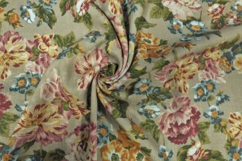 Lady McElroy Hidden Damask - Linen Chambray Faulty Remnant - 4M