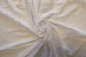 Ex Karen Millen Knitted Floral Lace - White