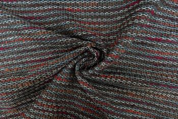 Lady McElroy Sparkle Bouclé Tweed Stripe - Auburn