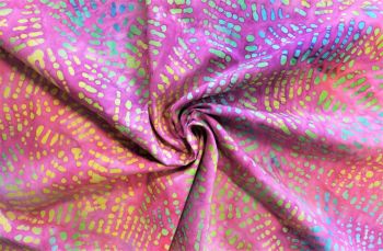 100% Cotton Luxury TyeDye Batik Printed Fabric - OTL6016