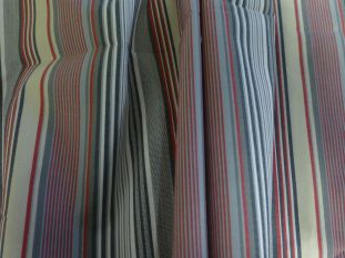Red/Grey & Beige Striped Shirting 