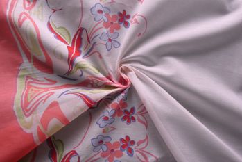 100% Cotton Printed Organza Voile Remnant - 3m