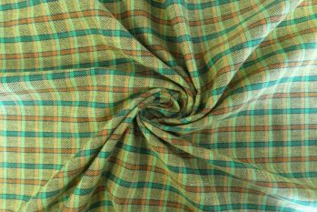 Lady McElroy Pasadena - Brushed Twill Check Faulty Remnant - 0.6M