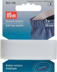 Prym Soft Top Elastic 25mm White 1m