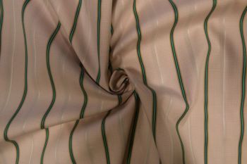 Ex Paul Smith Deadstock Designer 100% Cotton Stripe Shirting - Firecracker