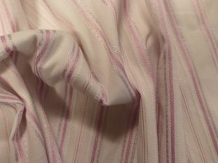 Candy & Pink Striped Shirting
