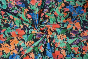 Lady McElroy Watercolour Blooms - Cotton Poplin Remnant - 2.5m